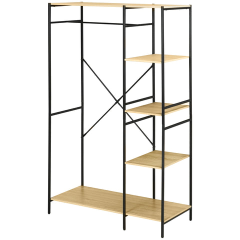 Rootz Clothes Rack - Garment Organizer - Metal Wardrobe - Industrial Style - 100l x 46b x 170.5H cm