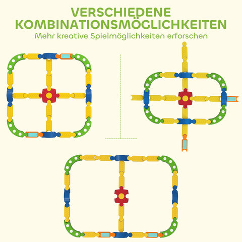 Rootz Kids Balance Beam - Interactive Frame - Non-Slip Bar - Enhances Coordination - 176cm x 176cm x 10.5cm