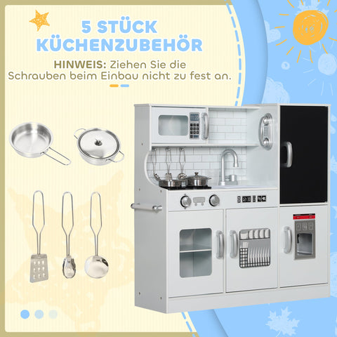 Rootz Children's Play Kitchen - Toy Kitchen - Pretend Stove Set - Inspire Creativity - 83.8cm x 26.8cm x 81cm