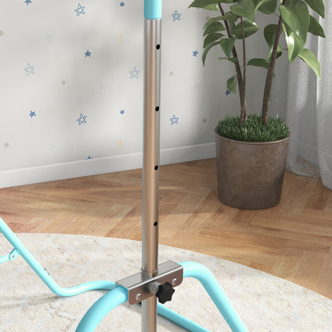Rootz Children's Aerobics Bar - Gymnastics Pole - Adjustable Gymnastics Bar - Height Adjustable 88-128cm - Foldable for Easy Storage - 154x106.2x88-128cm