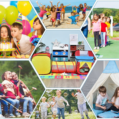 Rootz Pop Up Children's Play Tent - Baby Tent - Kids Playhouse - Durable Polyester - Easy Setup - Interactive Design - 230cm x 70cm x 89cm