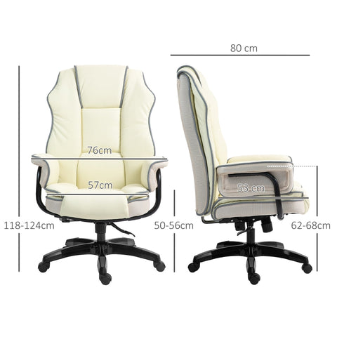Rootz Ergonomic Office Chair - Computer Chair - Executive Chair - Maximum Comfort - 76cm x 80cm x 118-124cm