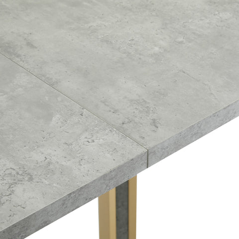 Rootz Modern Dining Table - Cement Look - Versatile Table - Durable & Easy to Clean - 119cm x 70cm x 75cm