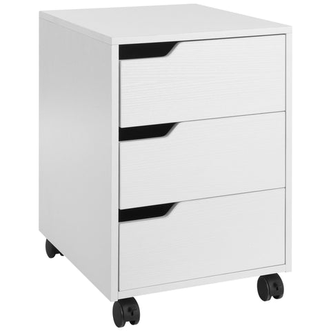 Rootz Office Cabinet on Wheels - Mobile Storage Unit - Filing Cabinet - Durable MDF - 40 x 50 x 57.5 cm