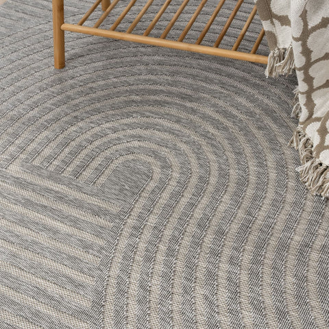 Indoor & Outdoor Rug – Durable, Weather-Resistant, Soft 3D Geometric Pattern