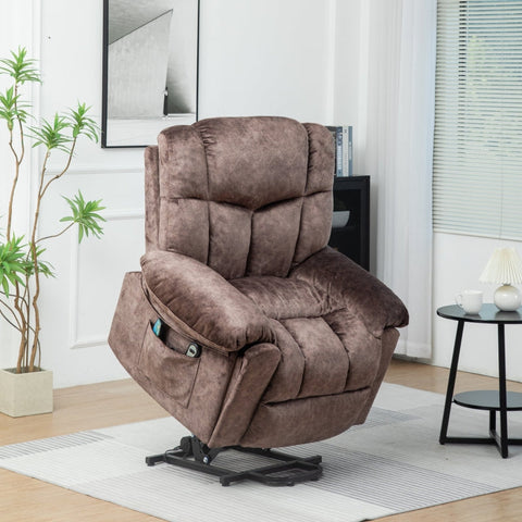 Rootz Electrically Adjustable Massage Chair - Recliner - Power Lift Chair - Ultimate Comfort - 95cm x 97cm x 98cm