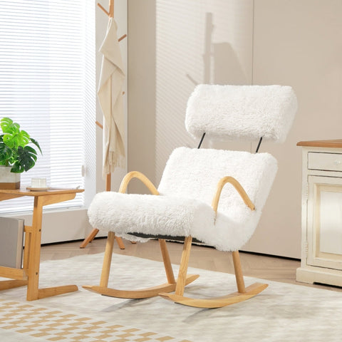 Rootz Rocking Chair - Relaxing Armchair - Rocker Chair - Cozy Retreat - 58cm x 114cm x 109cm
