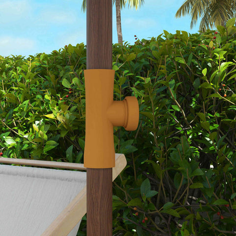 Rootz Beach Sunshield Parasol - Outdoor Umbrella - UV Protection - Stylish Fringes - 8 Robust Ribs - Ø1.9 x 2.1h m