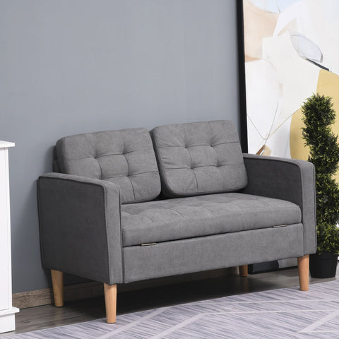 Rootz Sofa - 2-seater - Double Sofa Bed - Gray - 111 x 62 x 78 cm