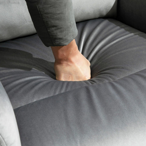 Rootz Relax Chair - Lounger - Adjustable - TV Armchair - Polyester - Grey