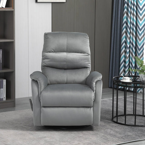 Rootz Relax Chair - Lounger - Adjustable - TV Armchair - Polyester - Grey