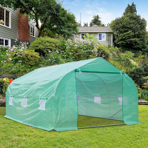 Rootz Foil Greenhouse - Green - Iron, Pe - 177.16 cm x 118.11 cm x 78.74 cm