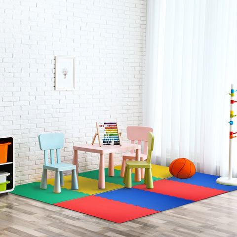 Rootz Spielmatte – Grün, Blau, Gelb – Schaumstoff – 23,62 cm x 23,62 cm x 0,47 cm