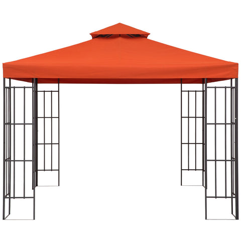 Rootz Replacement Roof for Metal Garden Pavilion - Terra - Polyester - 118.11 cm x 118.11 cm x cm