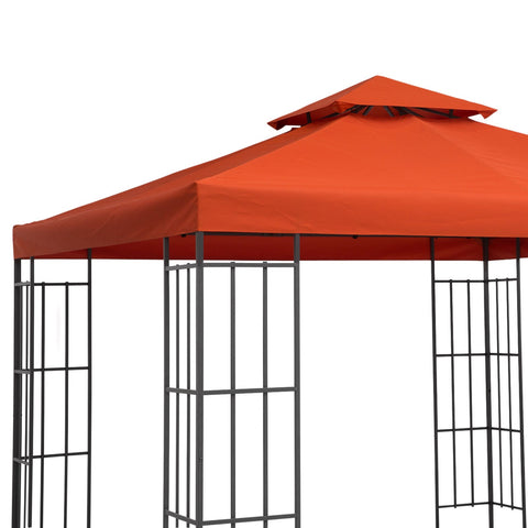 Rootz Replacement Roof for Metal Garden Pavilion - Terra - Polyester - 118.11 cm x 118.11 cm x cm