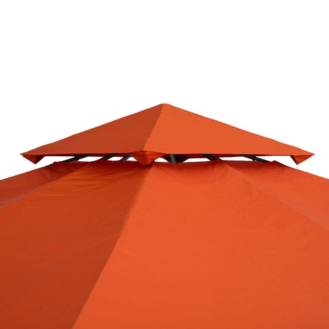 Rootz Replacement Roof for Metal Garden Pavilion - Terra - Polyester - 118.11 cm x 118.11 cm x cm