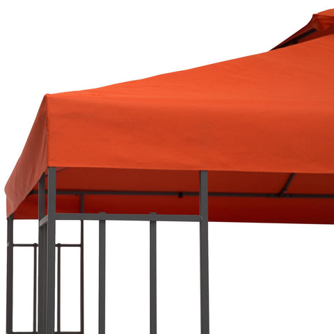 Rootz Replacement Roof for Metal Garden Pavilion - Terra - Polyester - 118.11 cm x 118.11 cm x cm