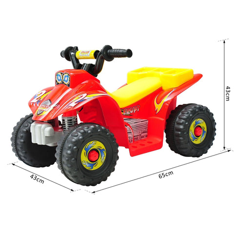 Rootz Elektrische Quad Voor Kinderen - Geel, Rood - PP - 25.59 cm x 16.93 cm x 16.93 cm