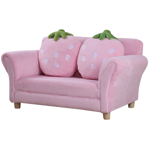 Rootz Children's Bench - Pink, Green - Wood, Foam - 35.43 cm x 20.87 cm x 18.9 cm