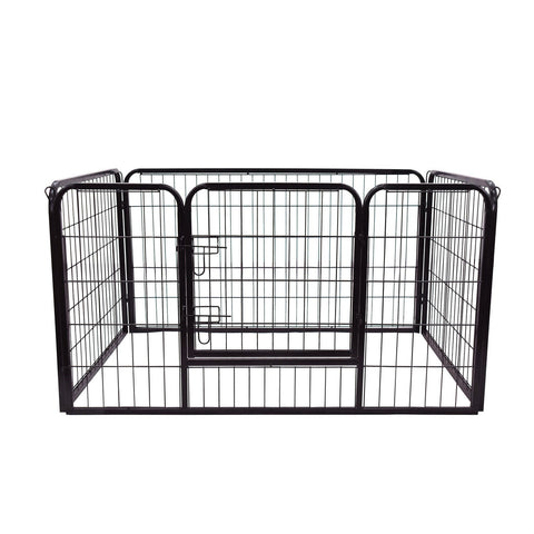 Rootz Outdoor Habitat for Bunnies / Rabbits / Puppies - Black - Steel - cm x 31.5 cm x 27.6 cm