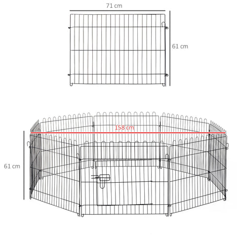 Rootz Puppy Grid Outdoor Konijnen Konijnen - Zwart - Staal - cm x 27,95 cm x 24,02 cm