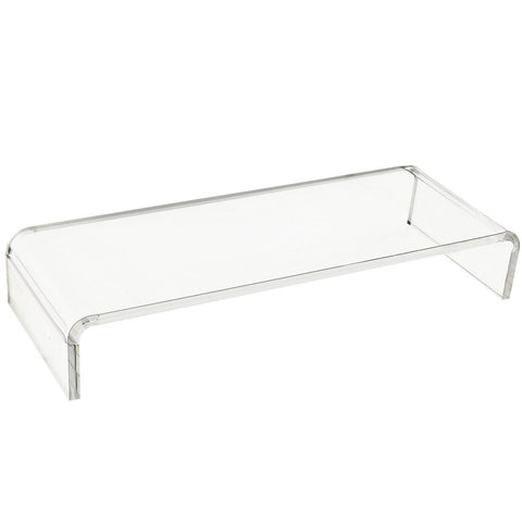 Rootz TV Bench Top Screen Stand - Transparant - Glas - 53 cm x 7,48 cm x 3,54 cm