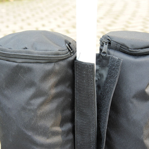 Rootz Paviljoenstandaard voor Opvouwbare Paviljoen Partytent - Zwart - Polyester - cm x cm x 16,53 cm