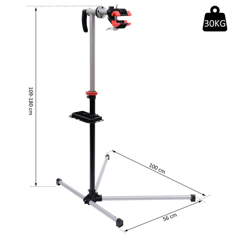 Rootz Bicycle repair stand - Black - Steel - 39.37 cm x 22.05 cm x 70.87 cm