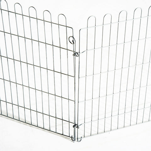 Rootz Buitenverblijf Puppyren - Zilver - Metaal - cm x 24,8 cm x 35,83 cm