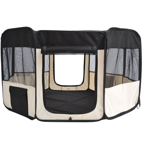 Rootz Puppy Run Outdoor Shelter - Zwart, Wit - Stof, Staal - 20,08 cm x 25,59 cm x 2,76 cm