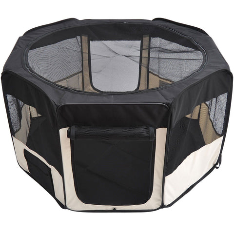 Rootz Puppy Run Outdoor Shelter - Zwart, Wit - Stof, Staal - 20,08 cm x 25,59 cm x 2,76 cm
