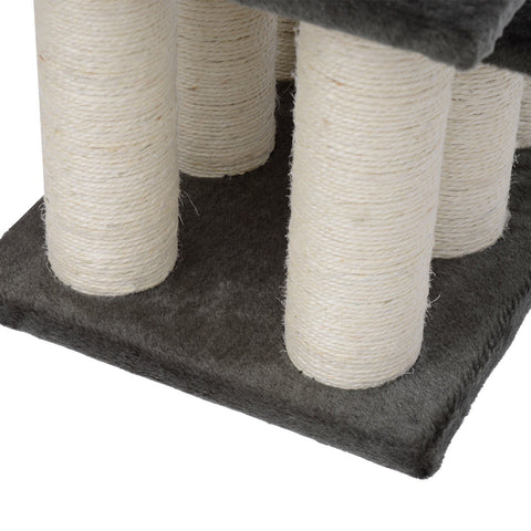 Rootz Hondentrap 3 Treden - Grijs - Spaanplaat, Stof - 17.72 cm x 13.78 cm x 13.39 cm