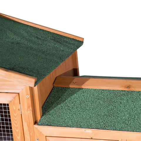 Rootz Konijnenhok - Groen - Hout - 57,09 cm x 17,72 cm x 33,46 cm