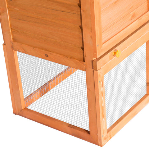 Rootz Konijnenhok - Groen - Hout - 57,09 cm x 17,72 cm x 33,46 cm