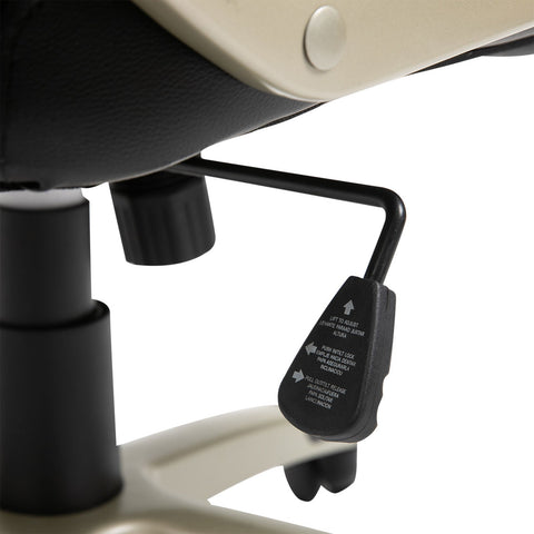 Rootz Swivel Chair - Black - Leather, Nylon, Metal - 22.83 cm x 27.55 cm x 48.81 cm