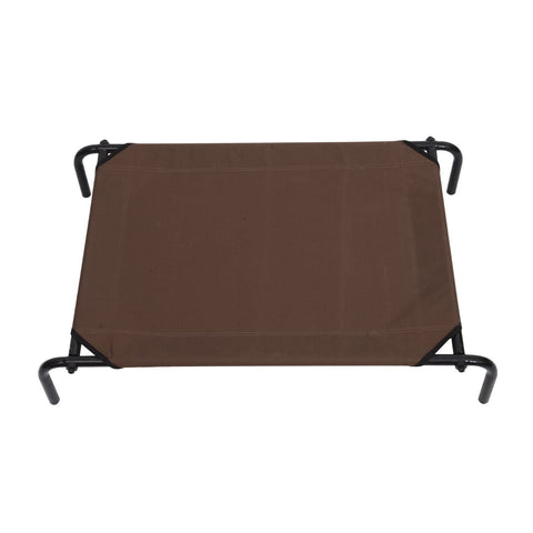 Rootz Hundebett – Braun – Metall, Stoff, – 51,18 cm x 31,49 cm x 7,87 cm