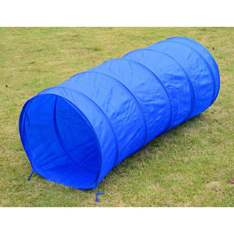 Rootz Dog Agility Tunnel - Yellow, Blue - Pe, Polyester - 58.26 cm x 60 cm x cm