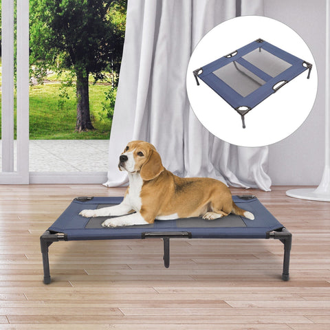 Rootz Sleeping Dog Bed - Blue - Iron - 36.22 cm x 29.92 cm x 7.09 cm
