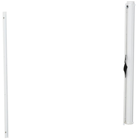 Rootz Hondenhekje - Wit - Metaal, Pvc - 45,28 cm x 2,17 cm x 32,48 cm