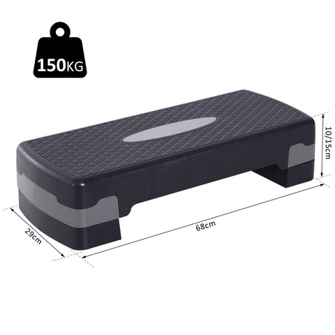 Rootz Step BoardAerobic Fitness - Zwart - Kunststof - 26,77 cm x 11,41 cm x 3,93 cm