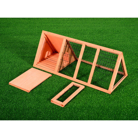 Rootz Konijnenhok - Oranje - Dennenhout - 46,46 cm x 19,69 cm x 17,72 cm