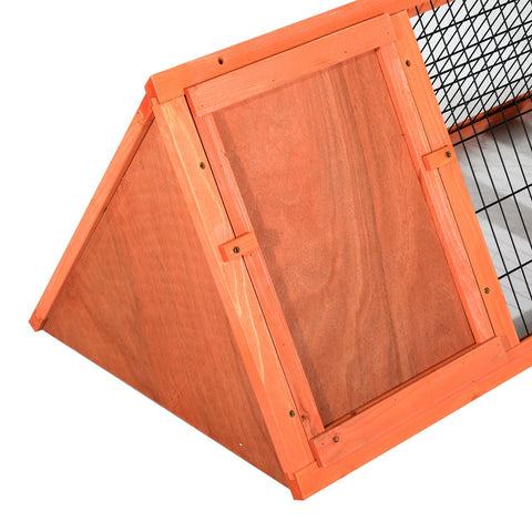 Rootz Konijnenhok - Oranje - Dennenhout - 46,46 cm x 19,69 cm x 17,72 cm