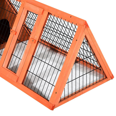 Rootz Konijnenhok - Oranje - Dennenhout - 46,46 cm x 19,69 cm x 17,72 cm