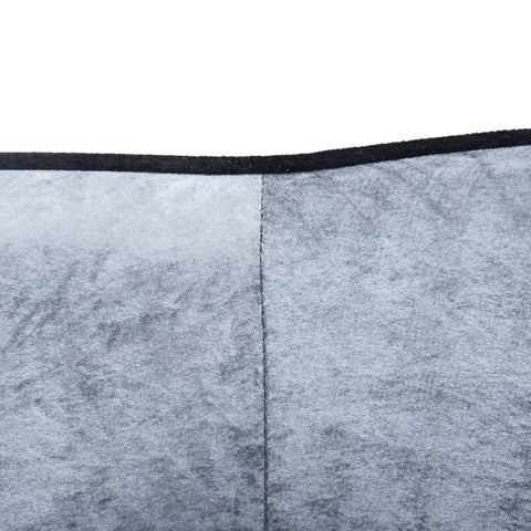 Rootz Luxus-Hundesofa – Grau – Tannenholz, Plüsch – 27,17 cm x 19,29 cm x 14,96 cm