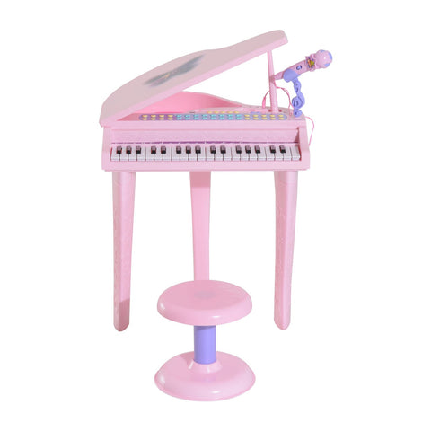 Rootz Children's Piano Musical Instrument - Pink - Abs - 18.89 cm x 15.35 cm x 27.16 cm