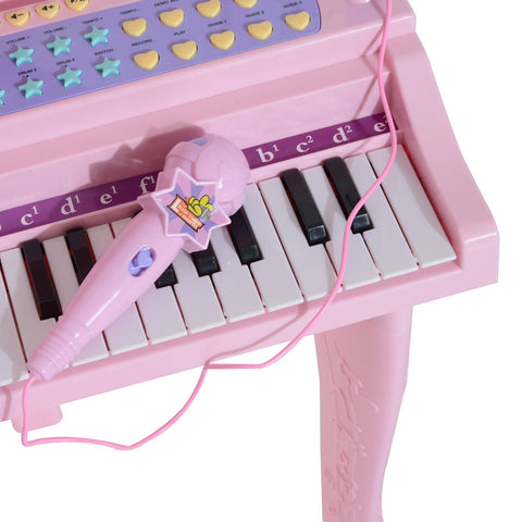 Rootz Klaviermusikinstrument für Kinder – Pink – Abs – 18,89 cm x 15,35 cm x 27,16 cm