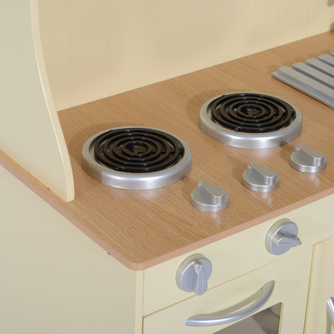 Rootz Kinderküche mit Herd und Spüle – Braun – Holzwerkstoff – 30,31 cm x 11,81 cm x 37,4 cm