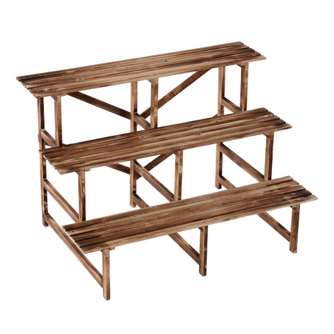 Rootz Plant Trap - Bruin - Dennenhout - 47,24 cm x 31,49 cm x 31,49 cm