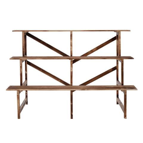 Rootz Plant Trap - Bruin - Dennenhout - 47,24 cm x 31,49 cm x 31,49 cm