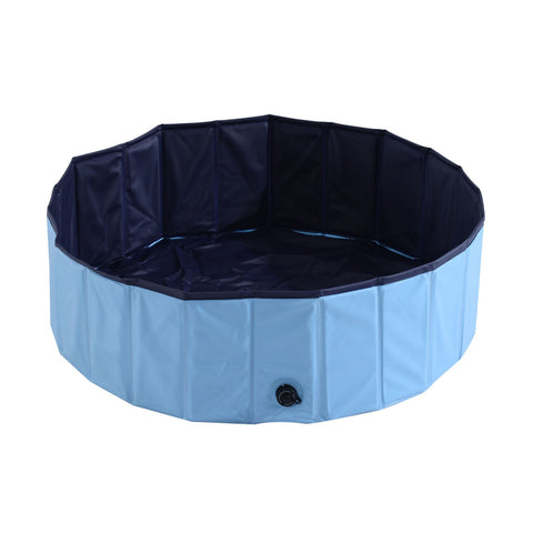 Rootz Dog Bath - Blue - PVC, Wood - 9.05 cm x 7.08 cm x 12.2 cm